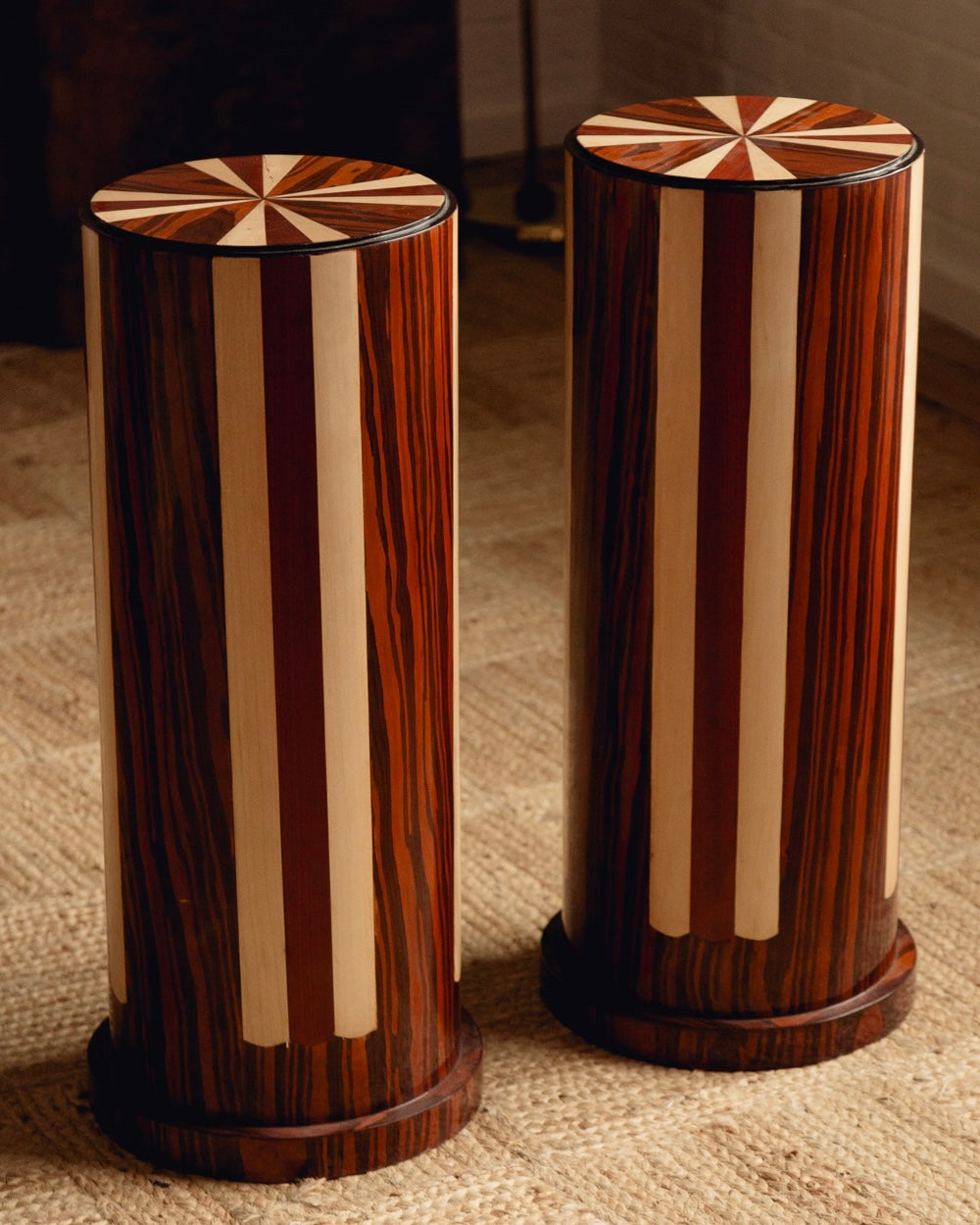 Pair of Art Deco Revival Pedestals