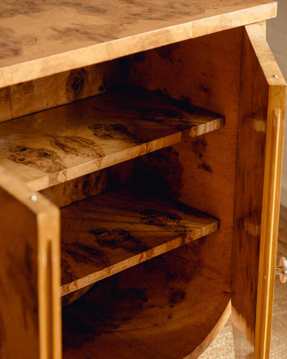 Burl Art Deco Cabinet