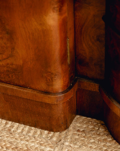 Art Deco Burl Walnut Sideboard