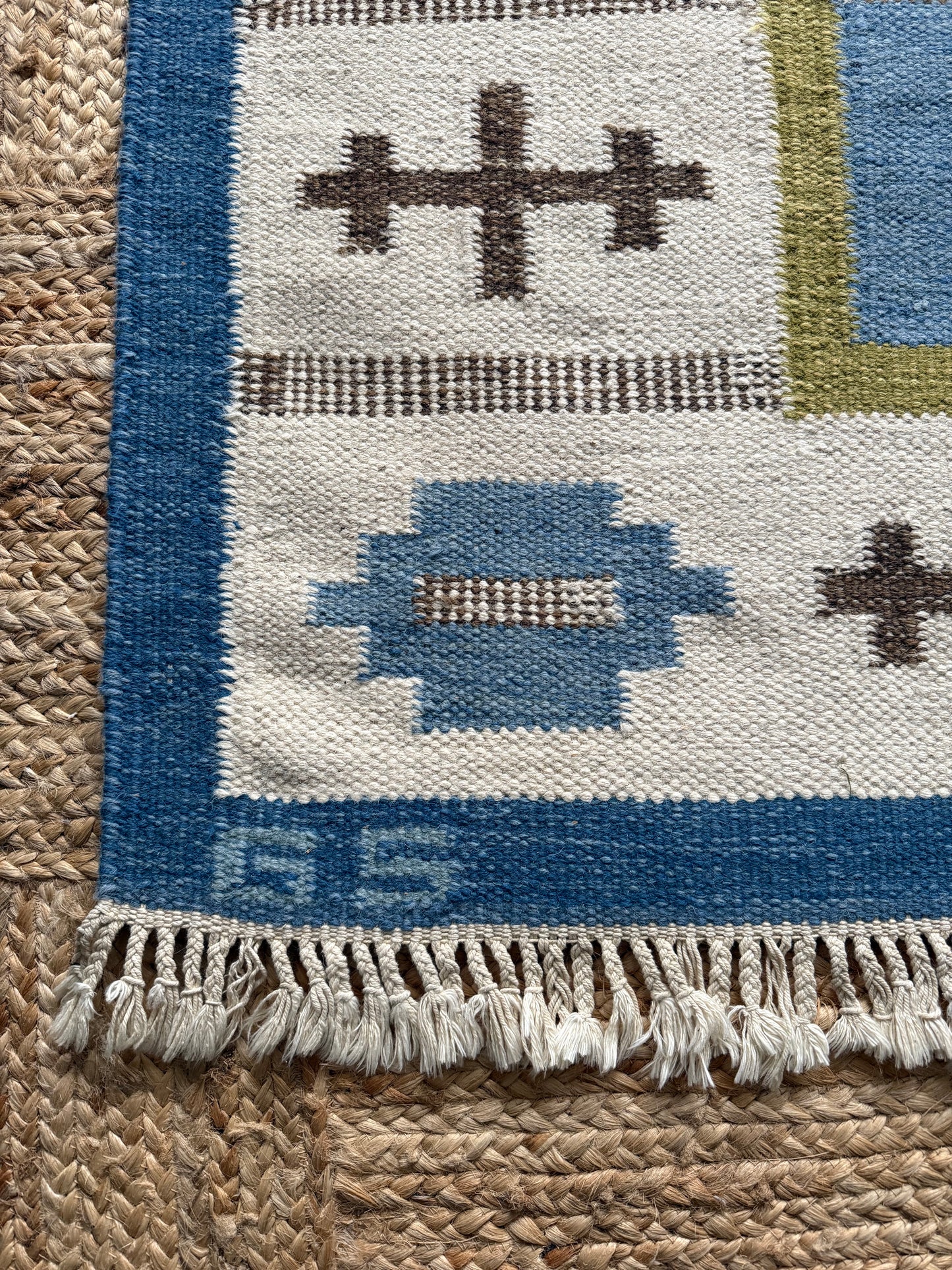 1950’s Swedish Hand Woven Wool Rug