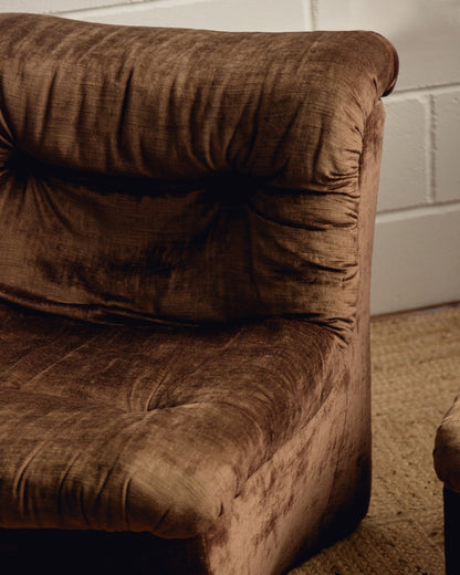 Pair Italian Modular Armchairs