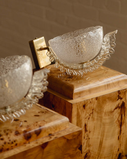 Pair of Barovier & Toso Murano Wall Lights