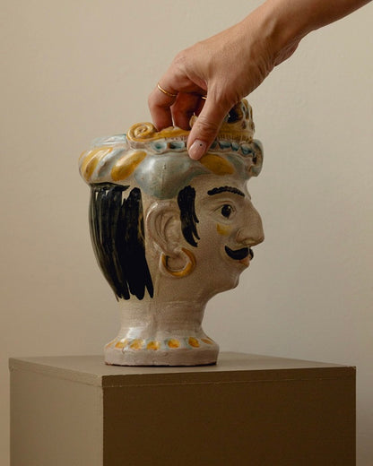 Sicilian Moro Head Vase