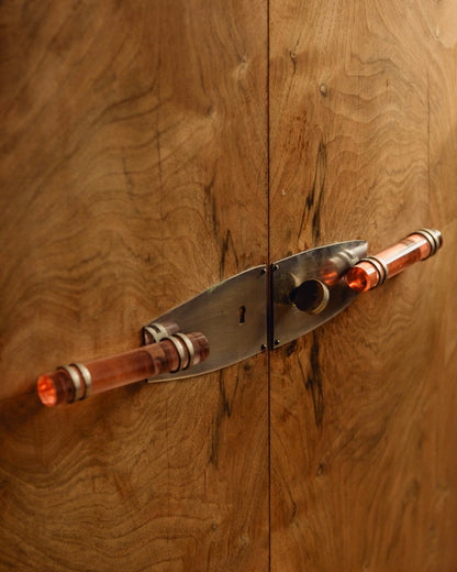 Marble Top Burl Art Deco Sideboard