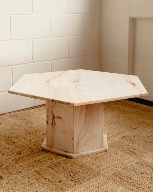 Pink Marble Coffee Table
