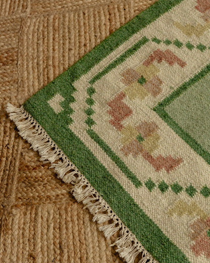 Swedish Hand Woven Wool Rug