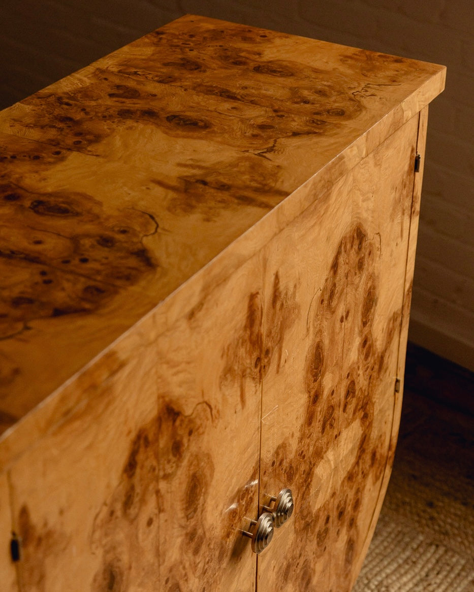 Burl Art Deco Cabinet