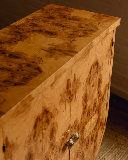 Burl Art Deco Cabinet