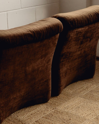 Pair Italian Modular Armchairs