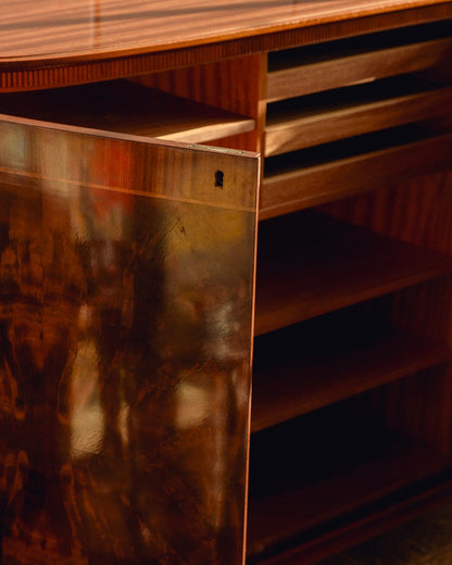 Scandinavian Flame Mahogany Sideboard