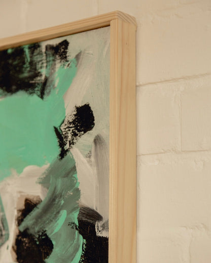 Abstract Mint and Blush