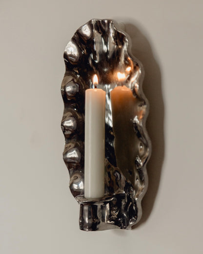 The Ortigia Sconce - 24 Karat Platinum Glaze