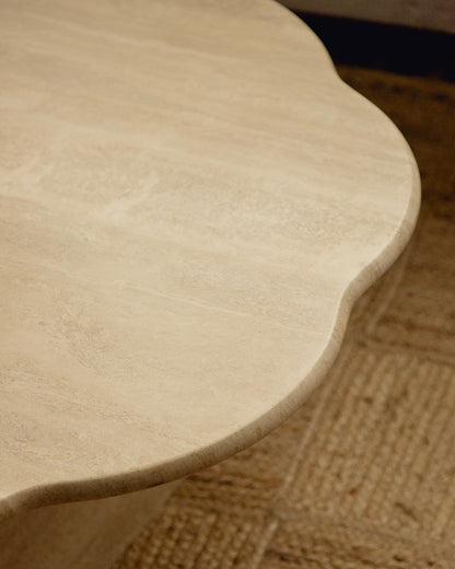 Flower Travertine Coffee Table