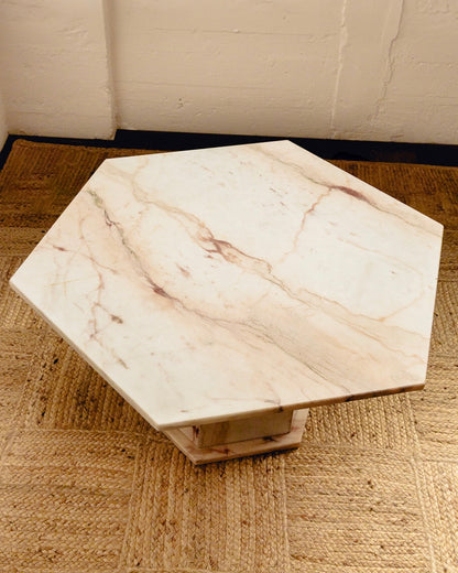 Pink Marble Coffee Table