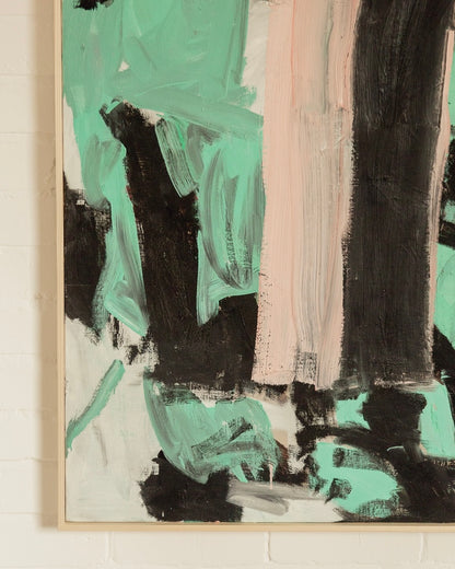 Abstract Mint and Blush