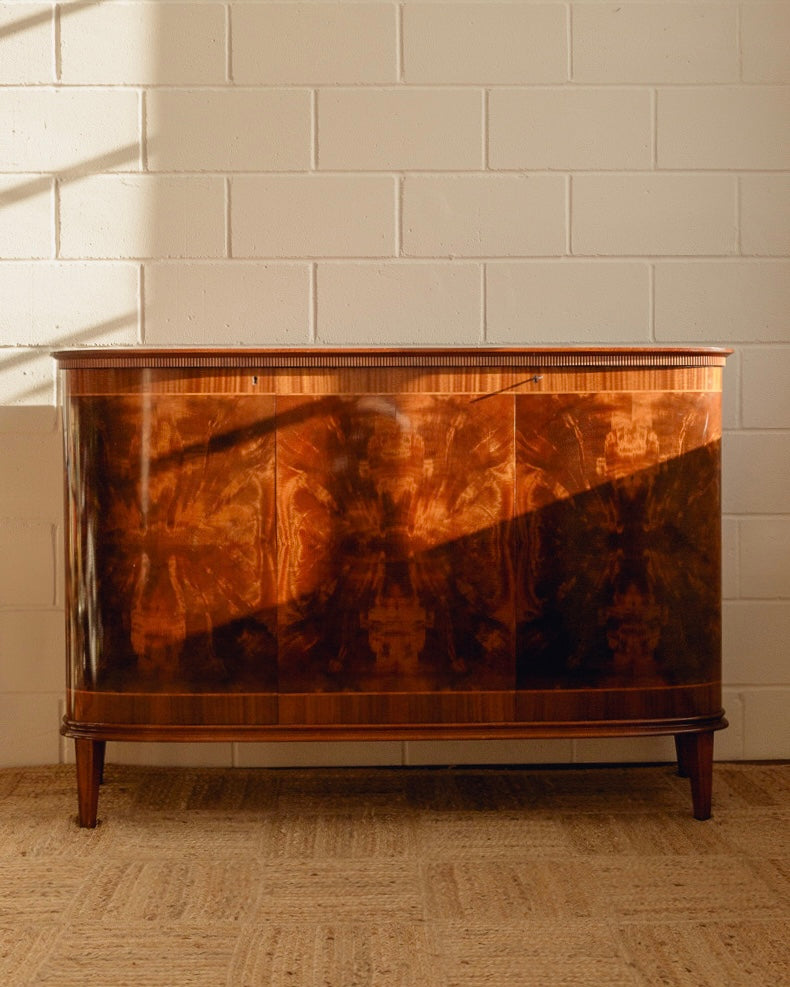 Scandinavian Flame Mahogany Sideboard