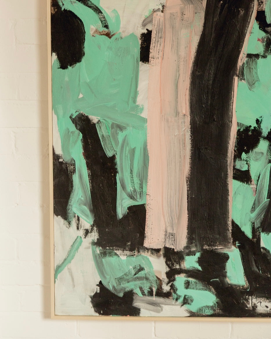 Abstract Mint and Blush