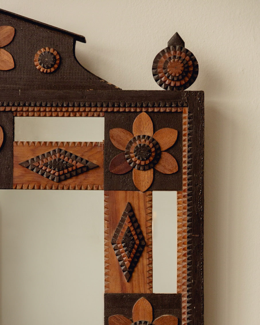Swedish Tramp Art Mirror