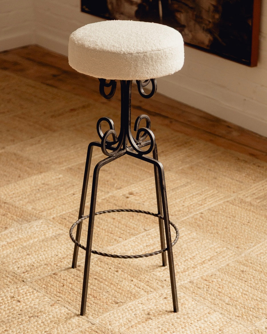 ON HOLD - French Wrought Iron Stools