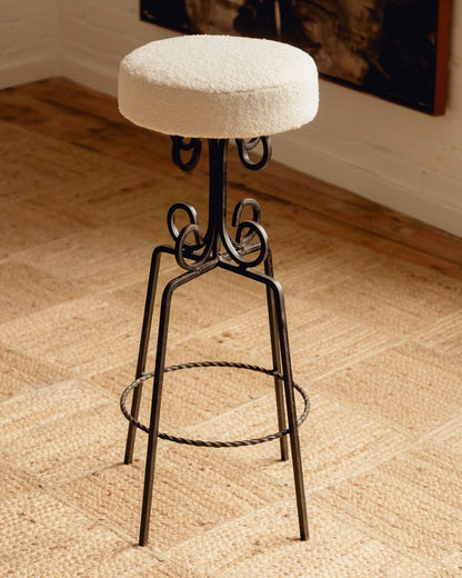 ON HOLD - French Wrought Iron Stools