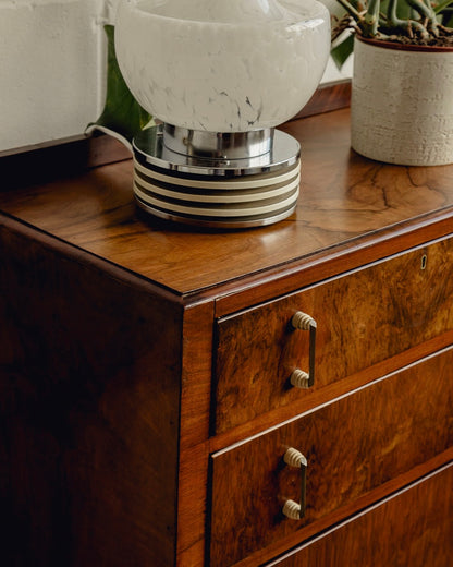 Art Deco Walnut Chest Of Drawers