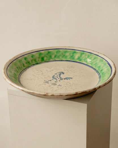 19th Century Italian Fangotto Majolica Plate