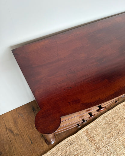 Flame Mahogany Chest Of Drawers