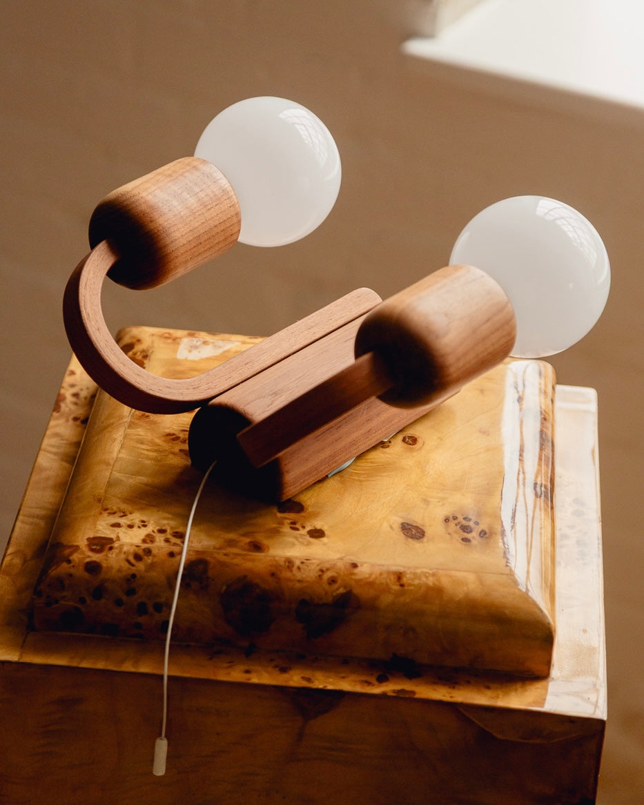 Domus Wall Light - Dark Oak