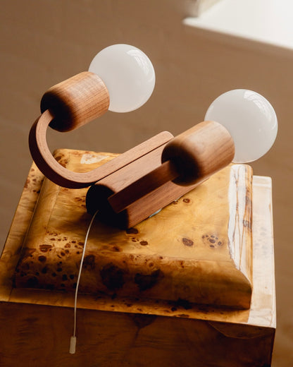 Domus Wall Light - Dark Oak