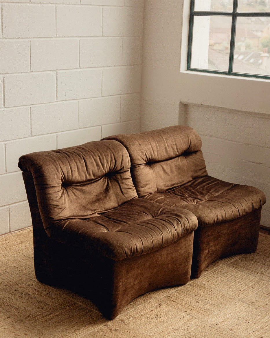 Pair Italian Modular Armchairs