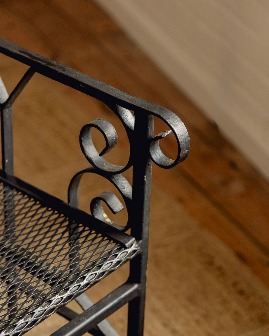 Wrought Iron Bench