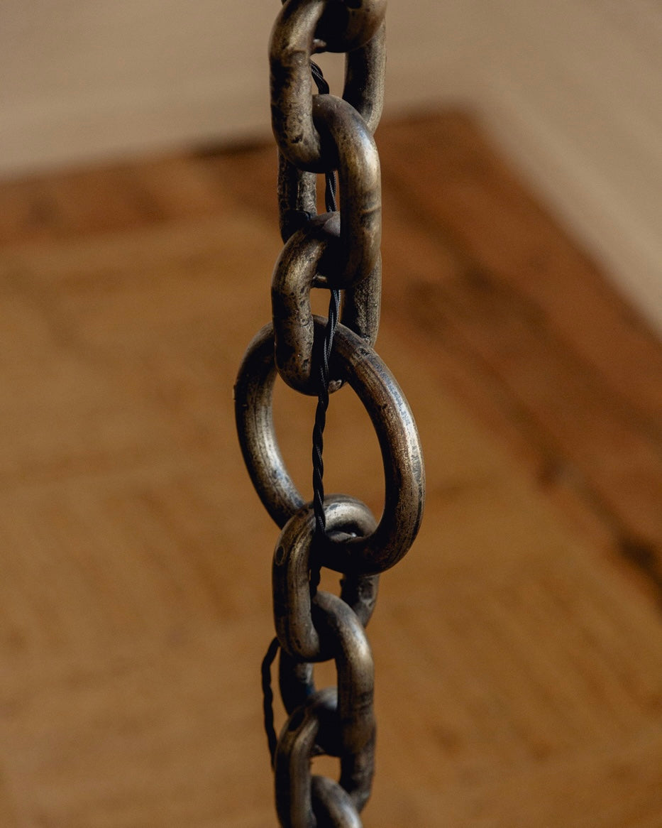 Brutalist Chain Floor Lamp