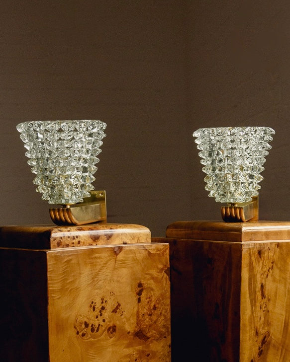 Pair of Barovier & Toso Murano Wall Lights