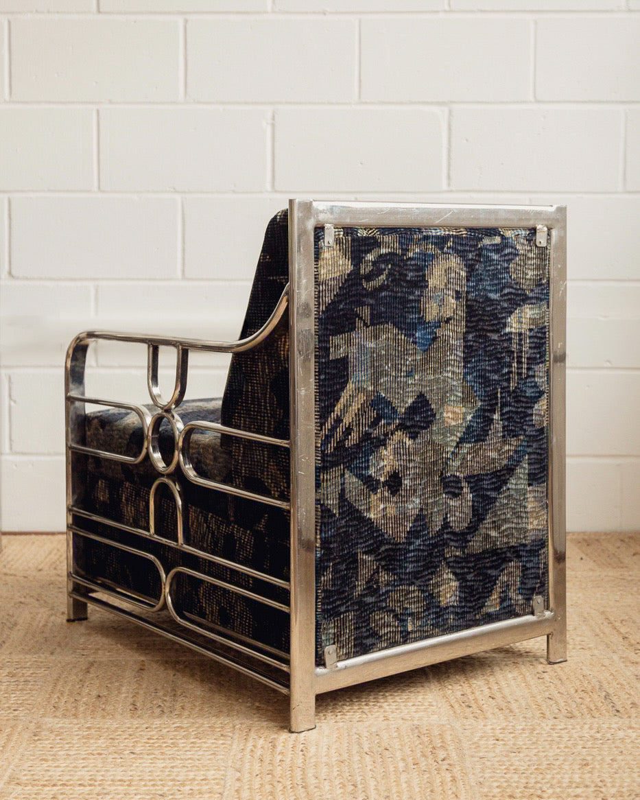 Mid Century Tubular Armchairs