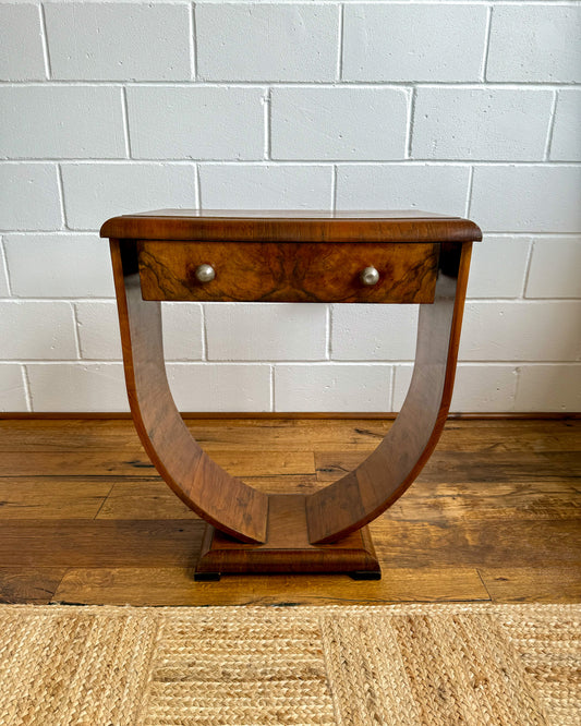 Art Deco Walnut Console