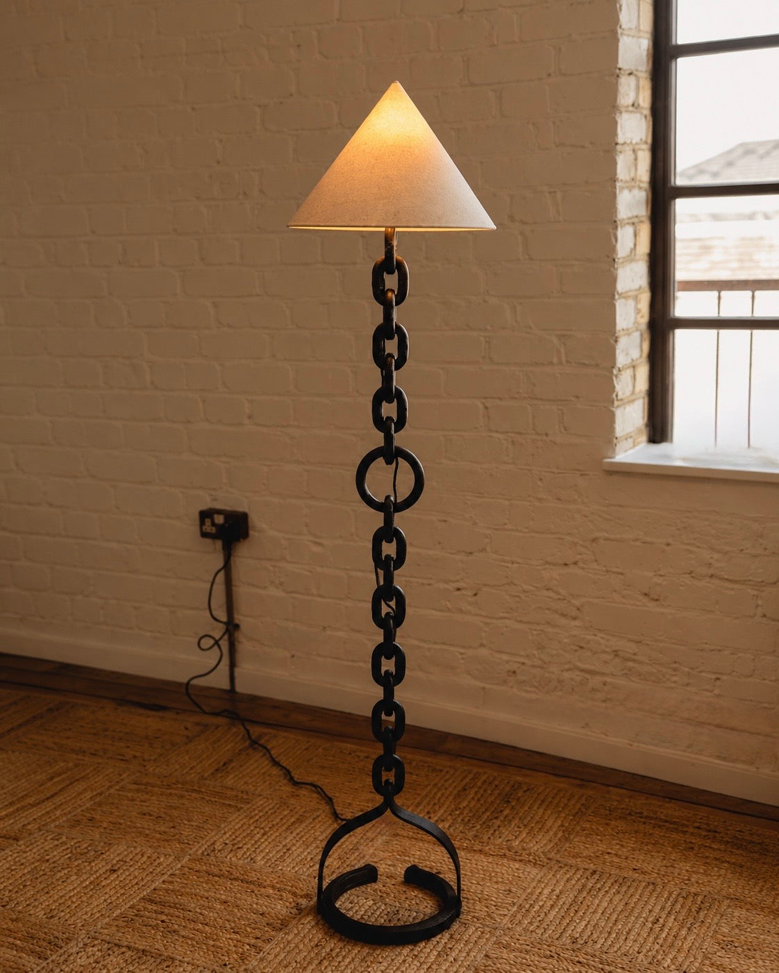 Brutalist Chain Floor Lamp