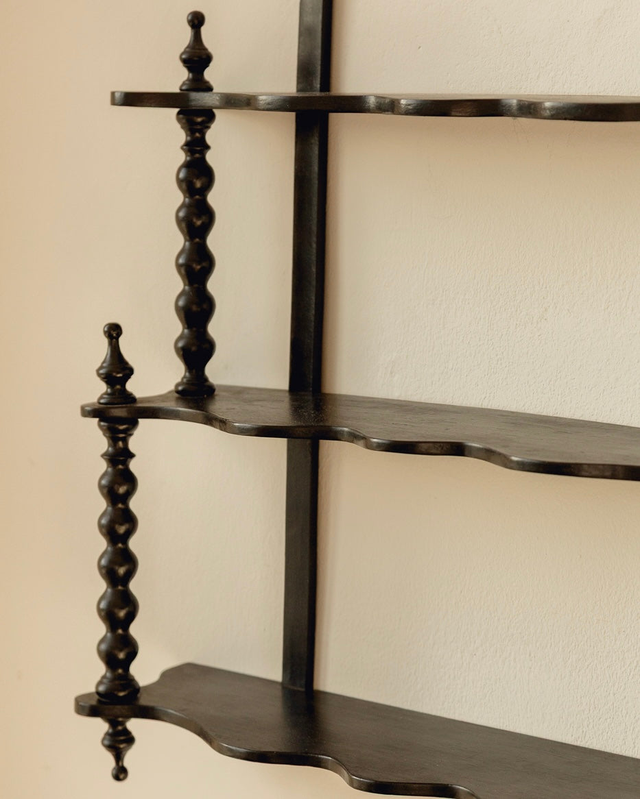 Wavy French Bobbin Shelves