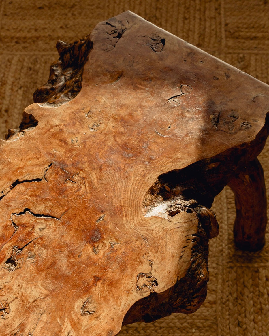Brutalist Live Edge Coffee Table