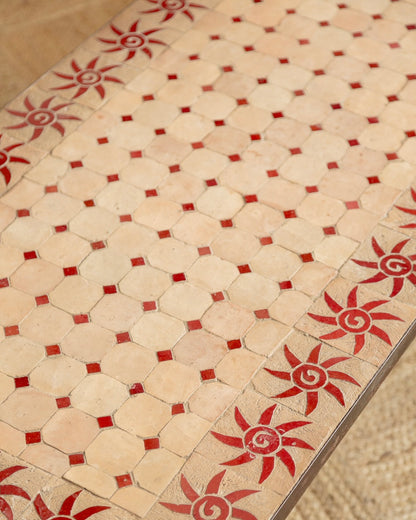Sunburst Zellige Tiled Coffee Table