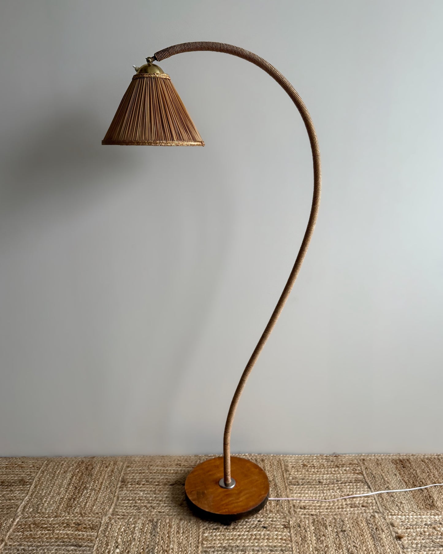 Mid Century Curved Floor Lamp