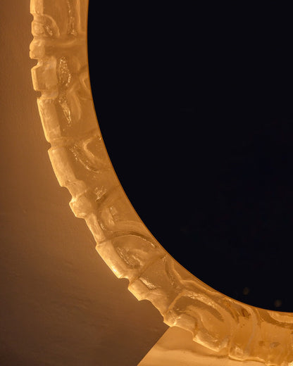 Oval Mid Century Backlit Mirror