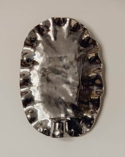 The Ortigia Sconce - 24 Karat Platinum Glaze