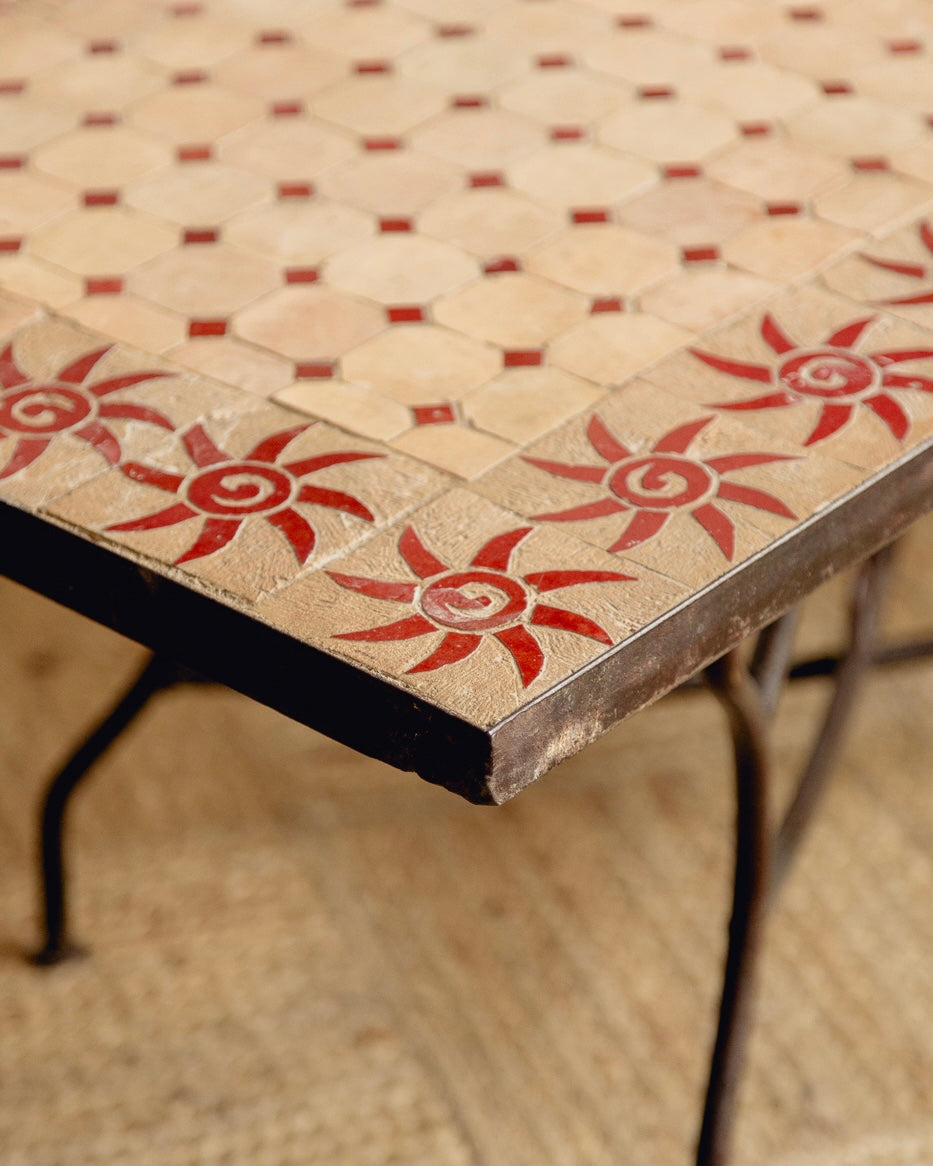 Sunburst Zellige Tiled Coffee Table