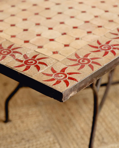 Sunburst Zellige Tiled Coffee Table