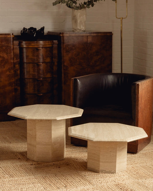 Travertine Duo Coffee Table