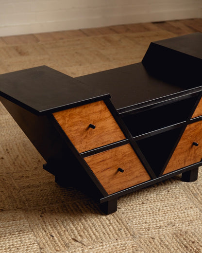 Art Deco Revival Hall Cabinet