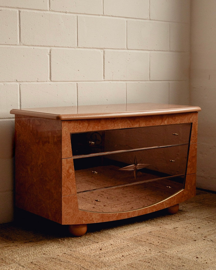 Burl Chest of Drawers/Sideboard