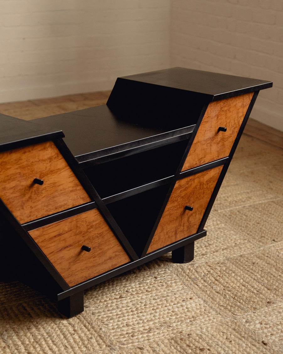 Art Deco Revival Hall Cabinet