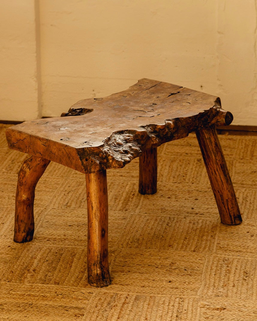 Brutalist Live Edge Coffee Table