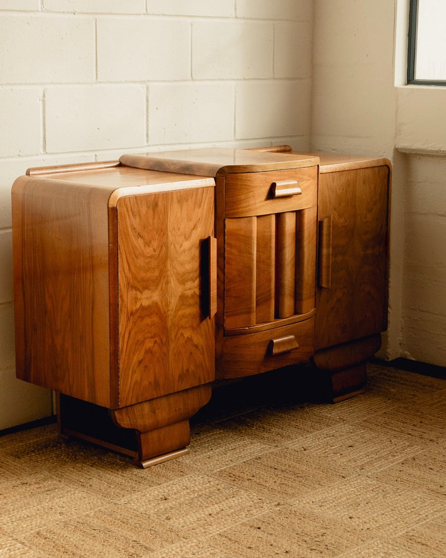 Burl Art Deco Sideboard